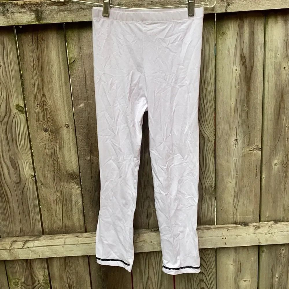 White sequenced pants sz. 14